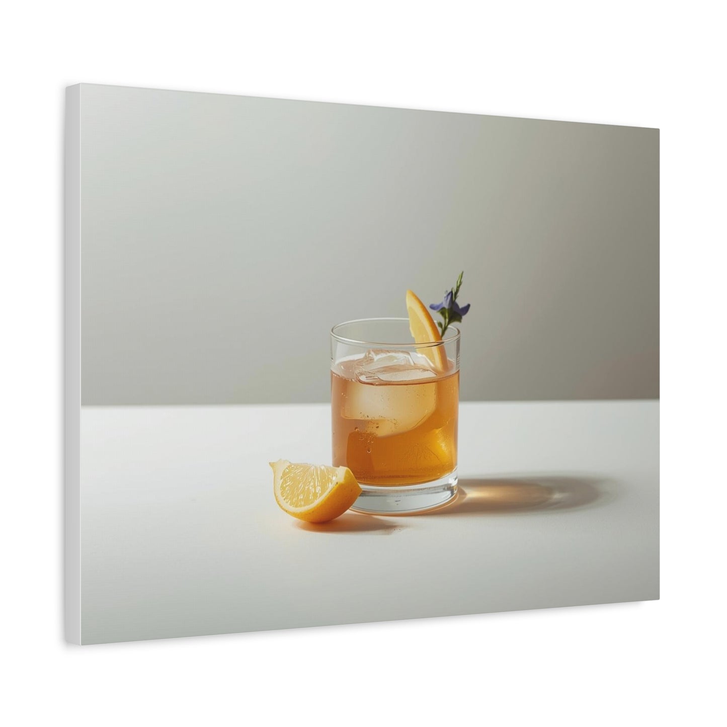 Lemon Old Fashioned Canvas Print - Alchemy Collection