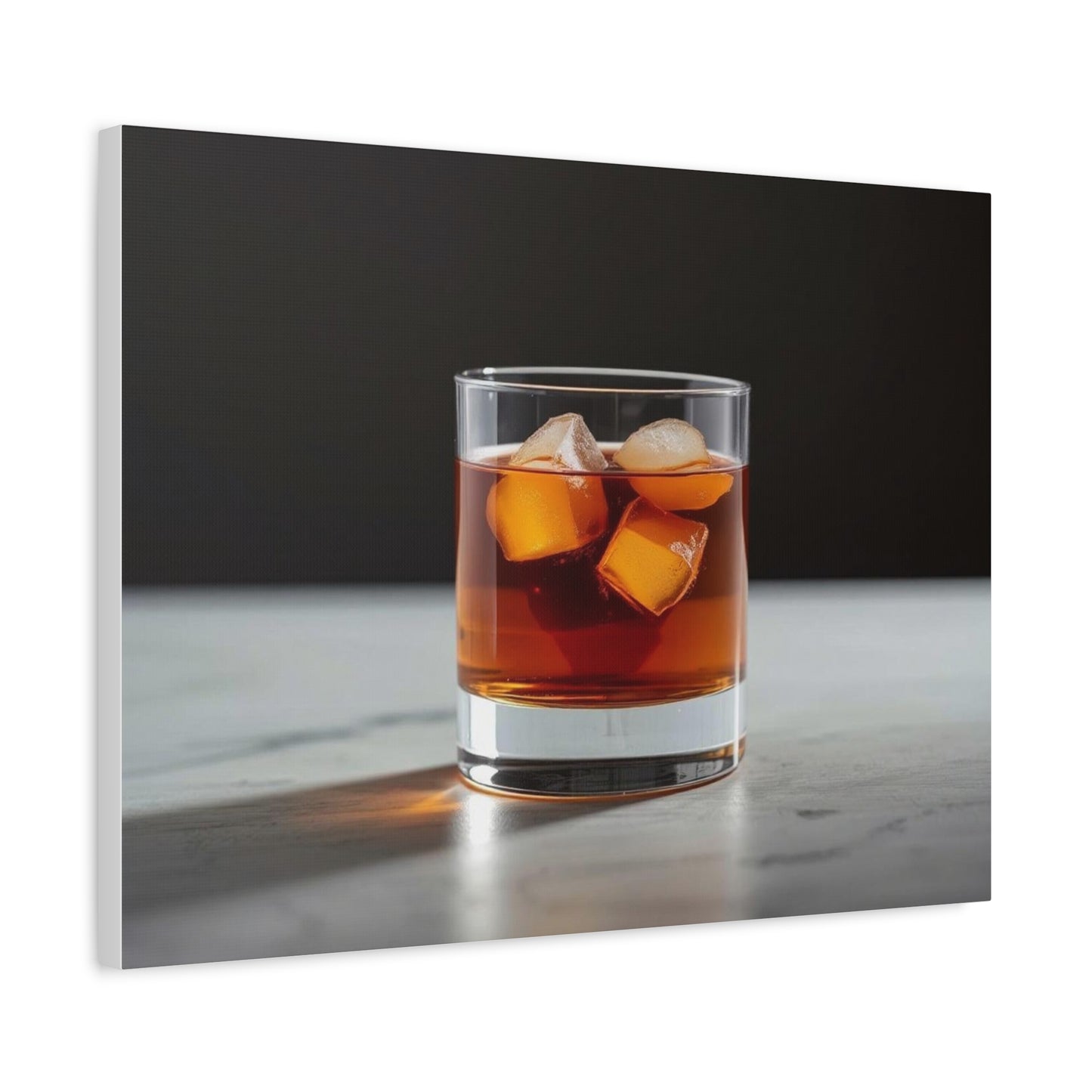 Negroni on the Rocks - Canvas Wall Art