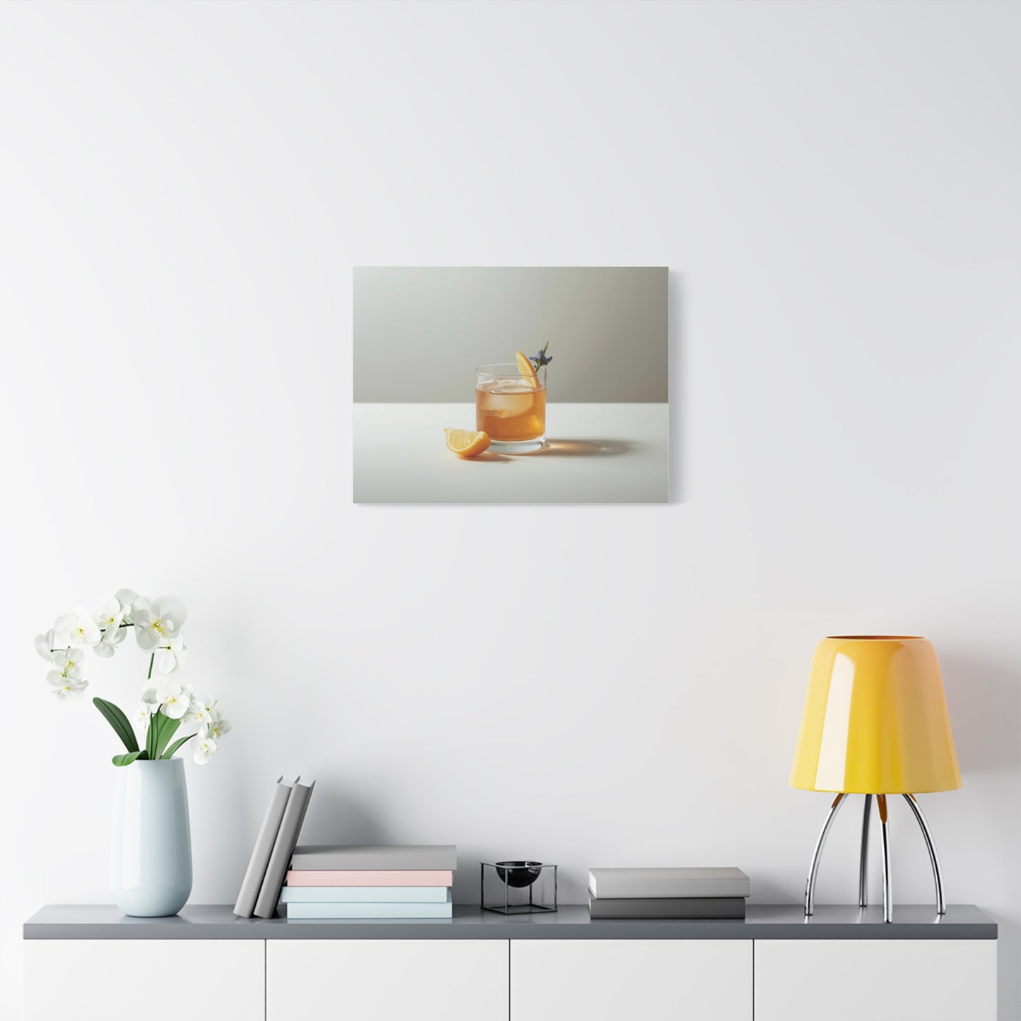 Lemon Old Fashioned Canvas Print - Alchemy Collection