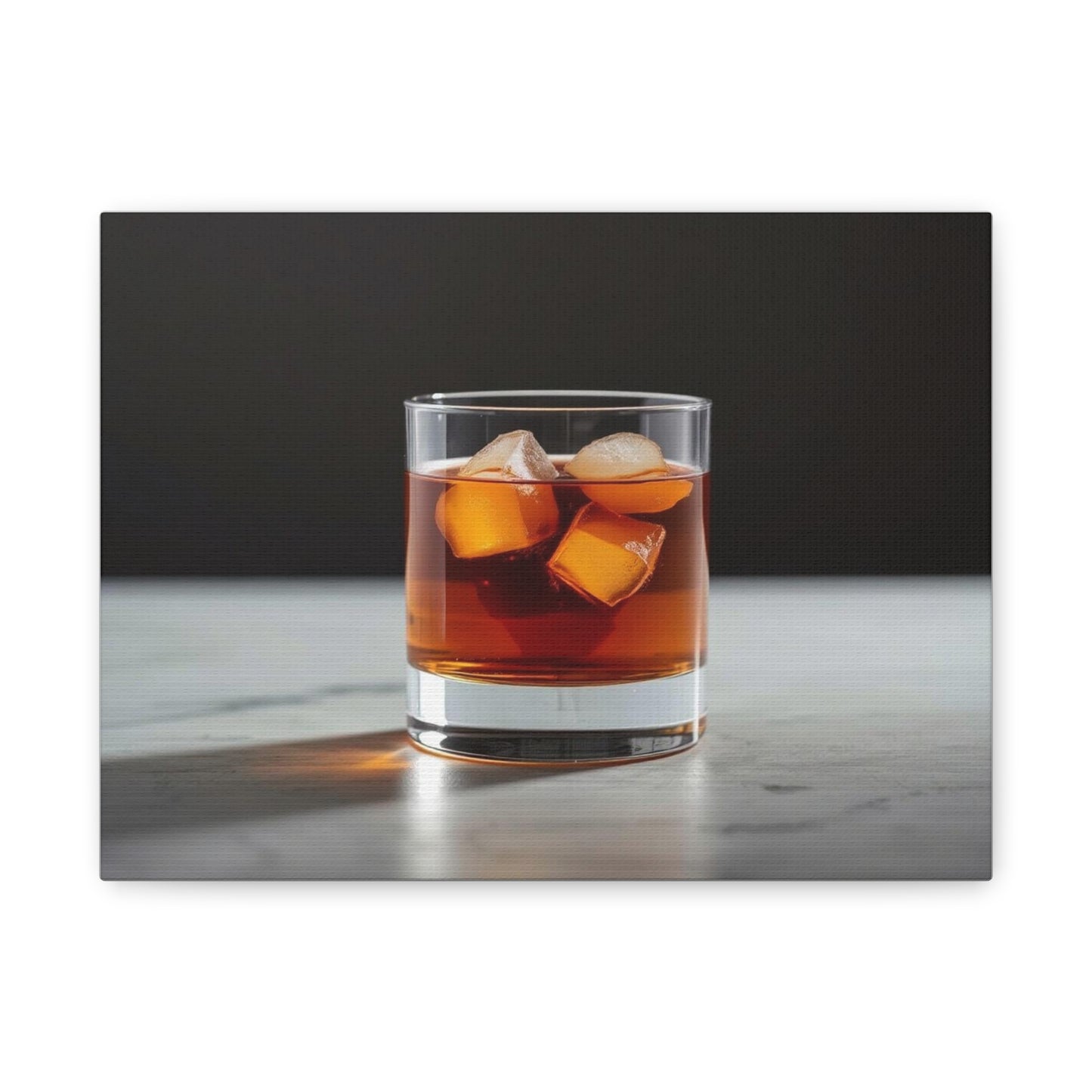 Negroni on the Rocks - Canvas Wall Art