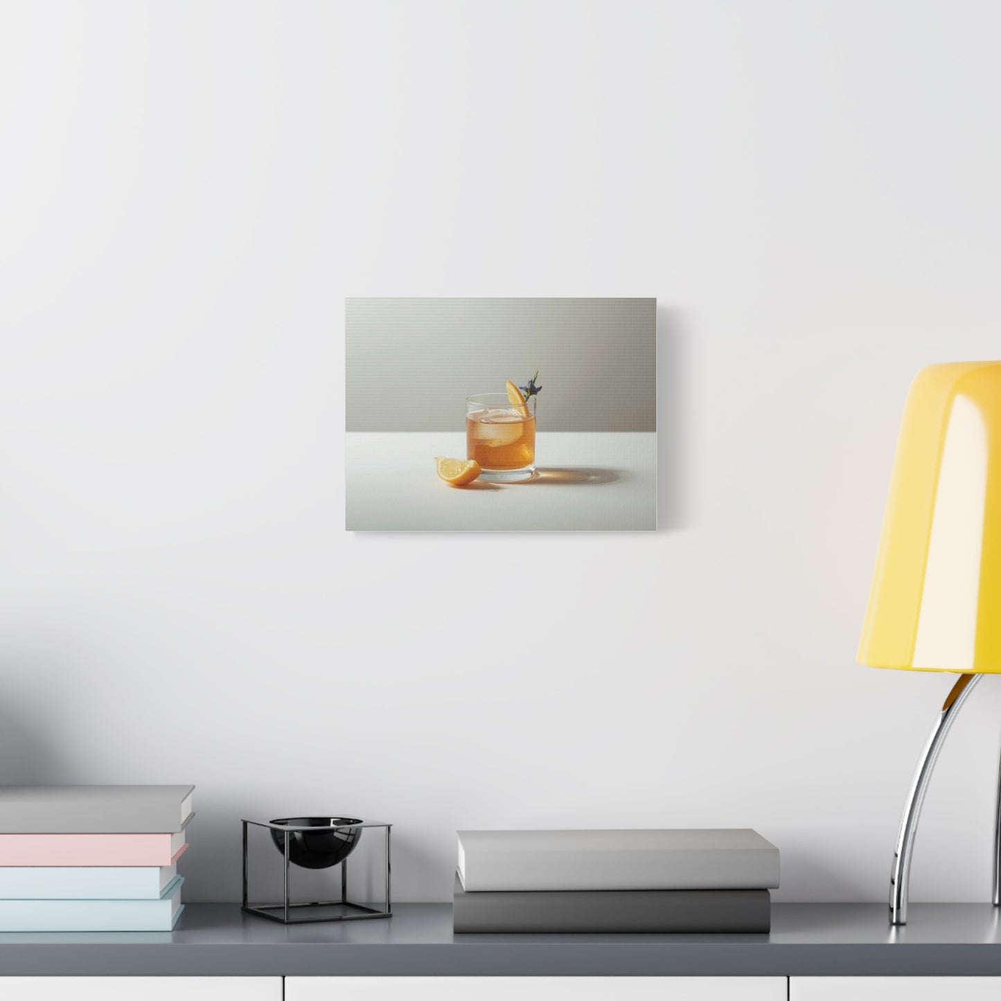 Lemon Old Fashioned Canvas Print - Alchemy Collection