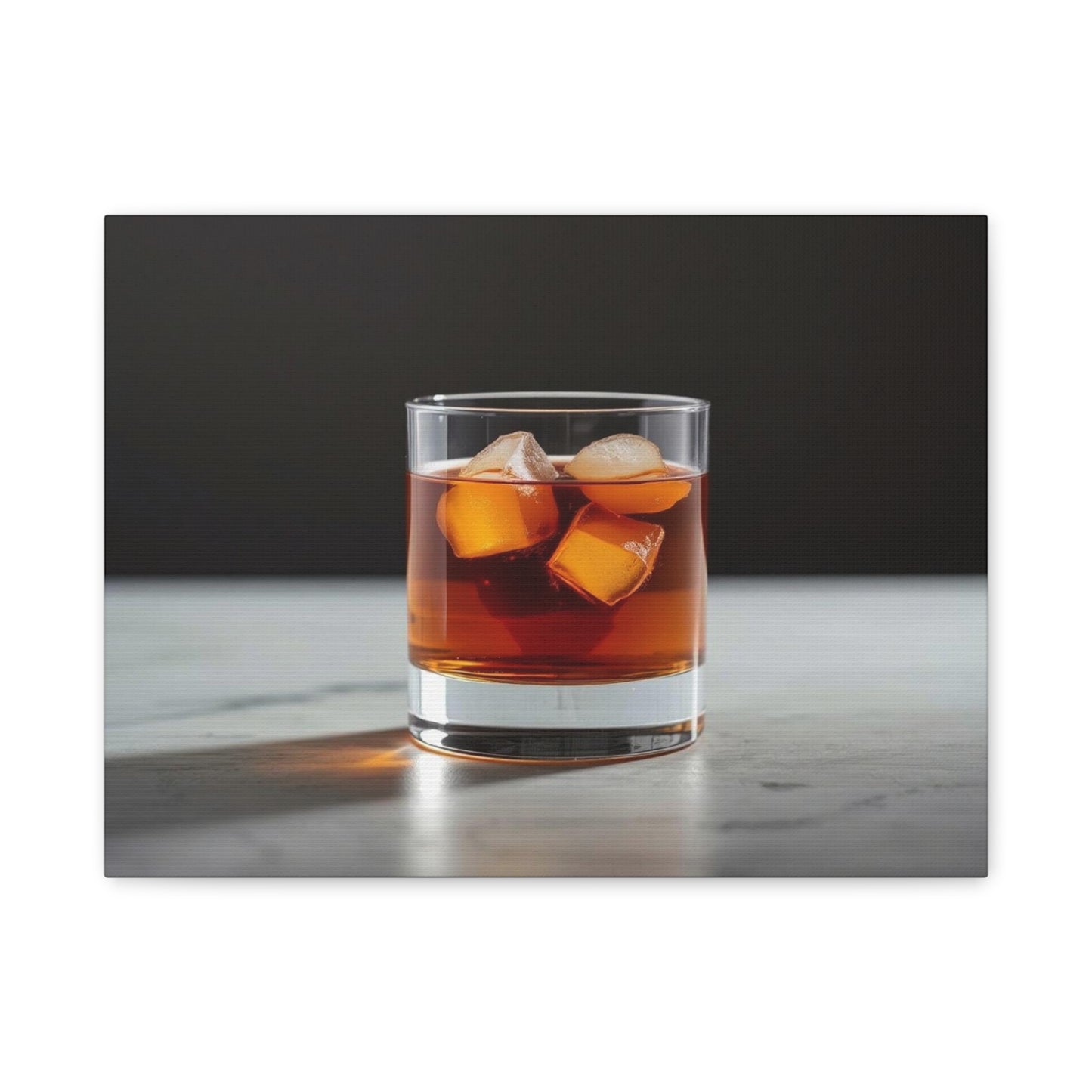 Negroni on the Rocks - Canvas Wall Art