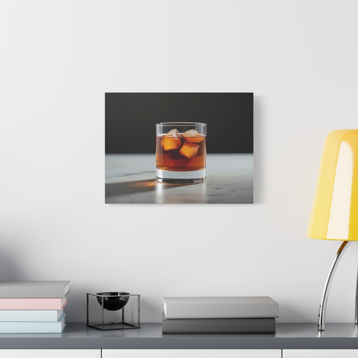 Negroni on the Rocks - Canvas Wall Art