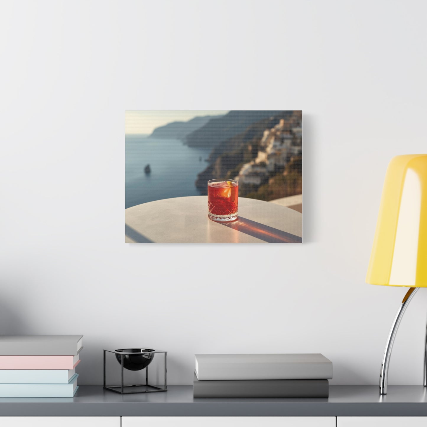 Negroni on Amolfi Coast Sunset -  Canvas Wall Art