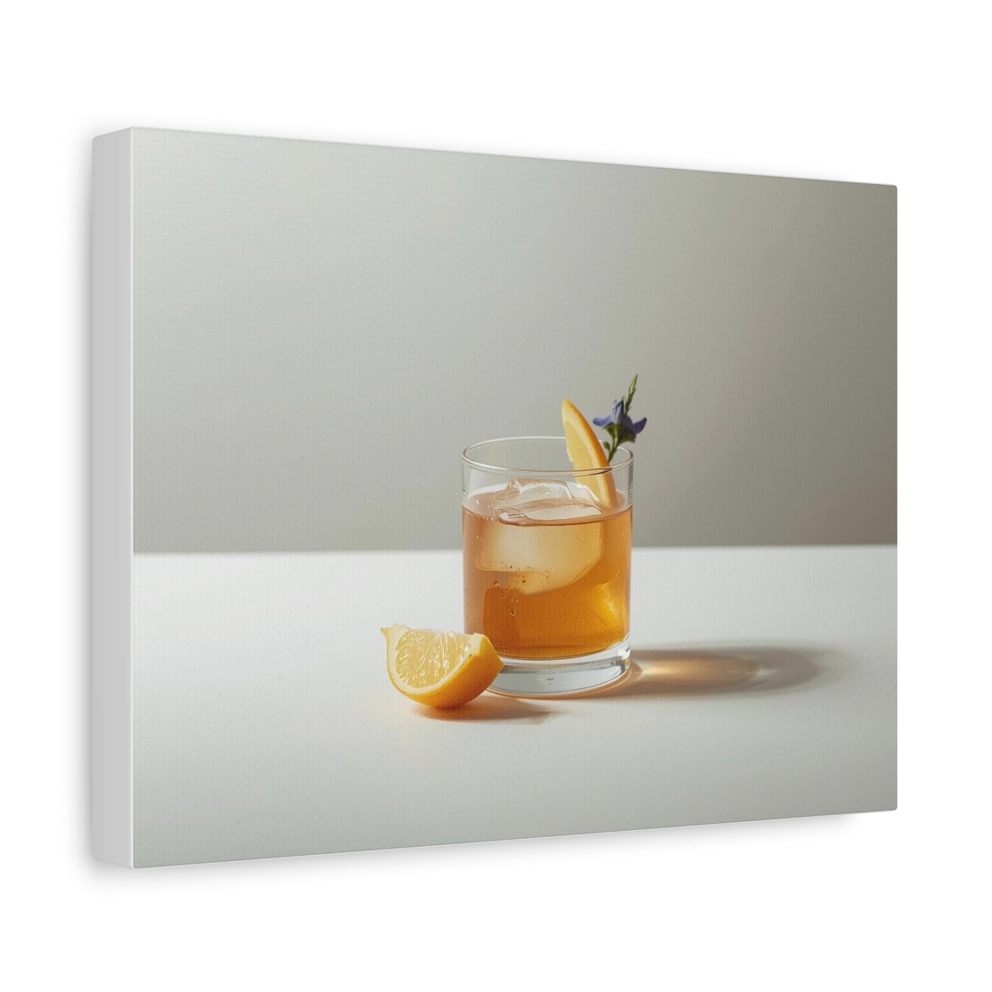 Lemon Old Fashioned Canvas Print - Alchemy Collection