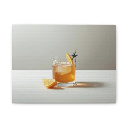 Lemon Old Fashioned Canvas Print - Alchemy Collection