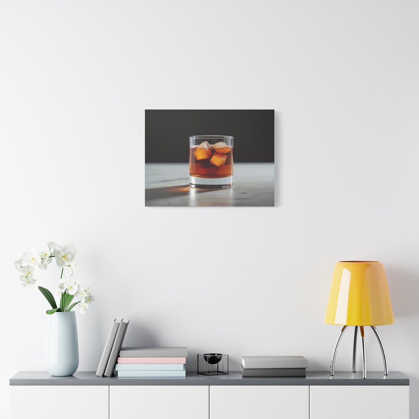 Negroni on the Rocks - Canvas Wall Art