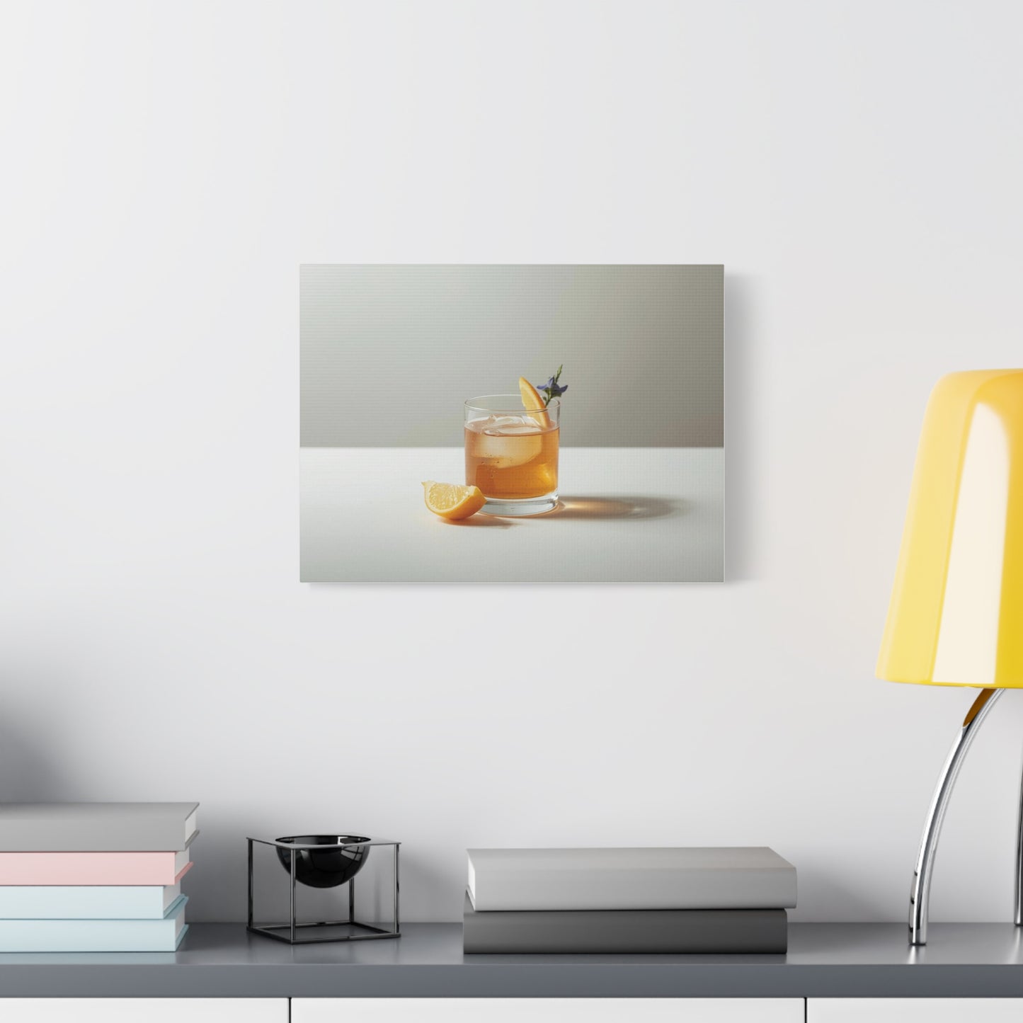 Lemon Old Fashioned Canvas Print - Alchemy Collection