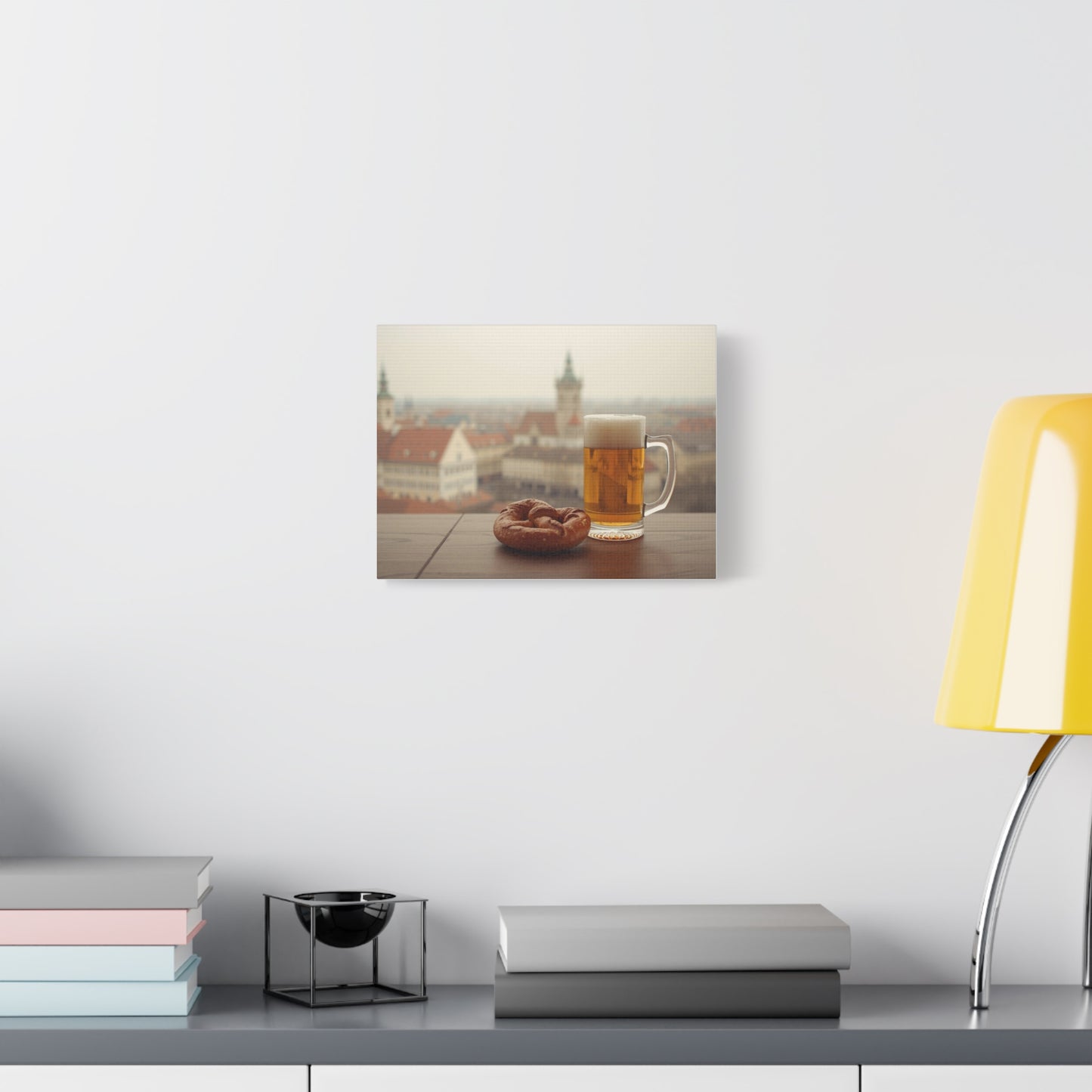 Oktoberfest Beer & Pretzel in Munich - Canvas Wall Art