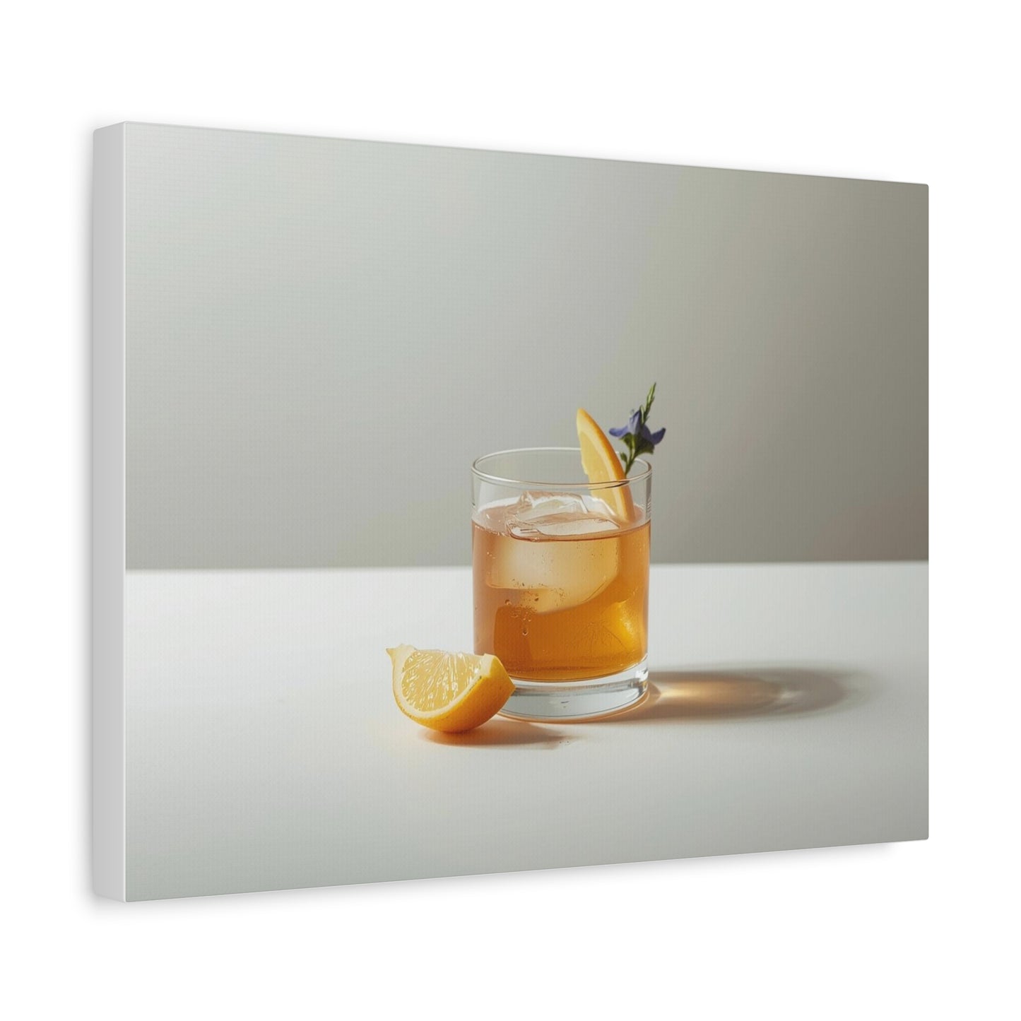 Lemon Old Fashioned Canvas Print - Alchemy Collection