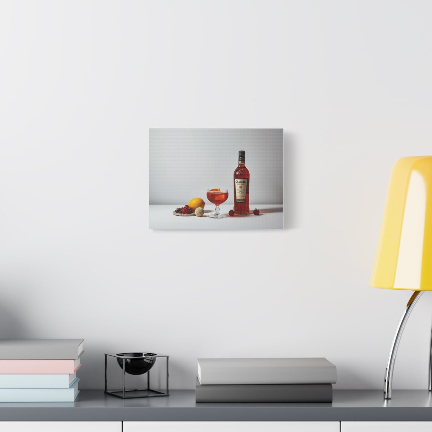Negroni Cocktail Canvas Print - Alchemy Collection