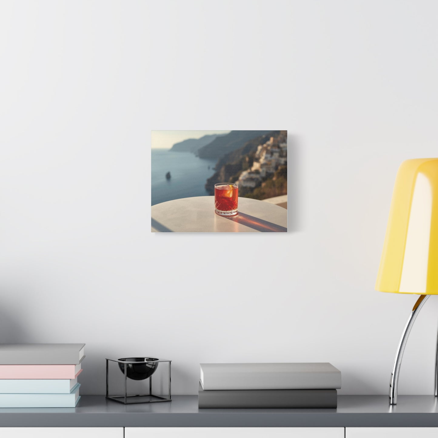 Negroni on Amolfi Coast Sunset -  Canvas Wall Art