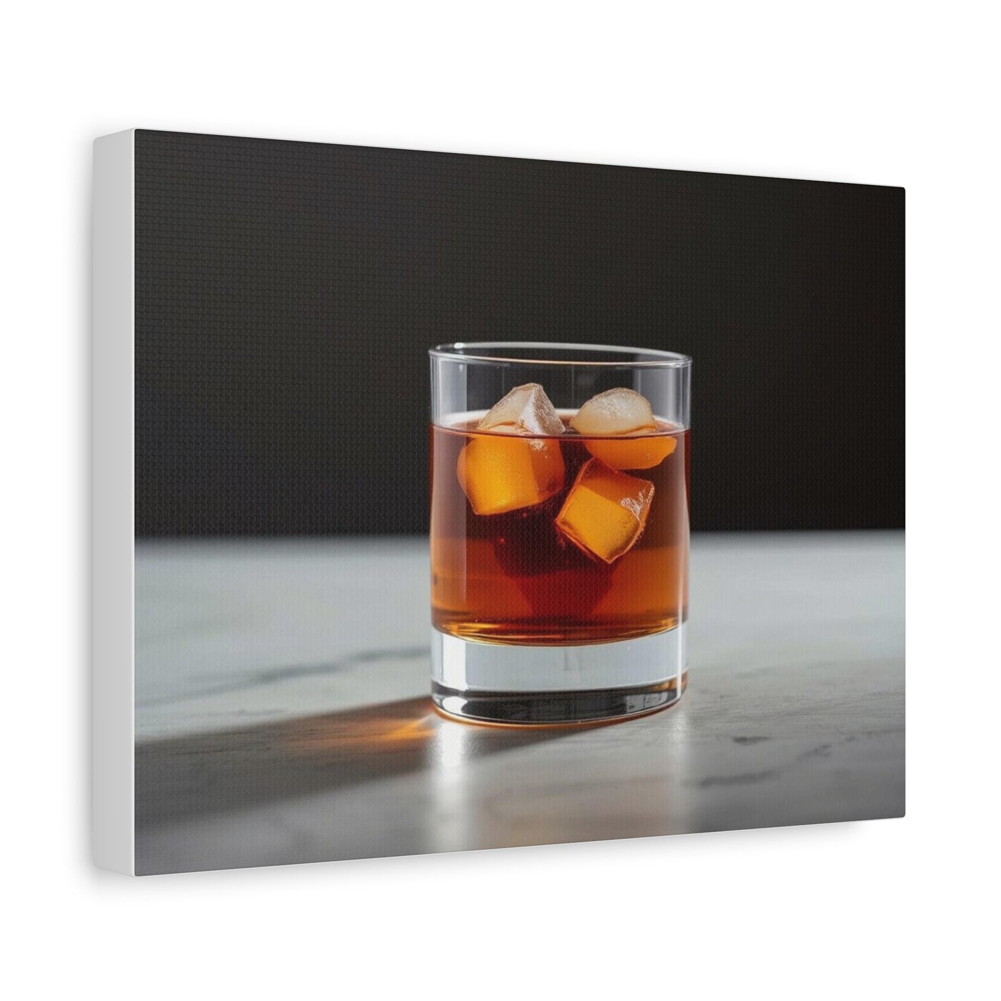 Negroni on the Rocks - Canvas Wall Art